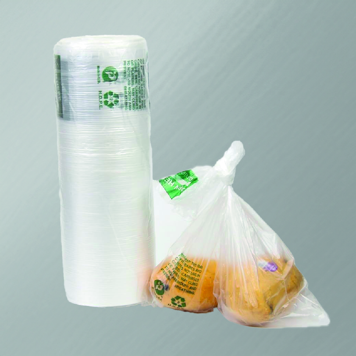 Bolsa en Rollo Transparente Frutas y Verduras